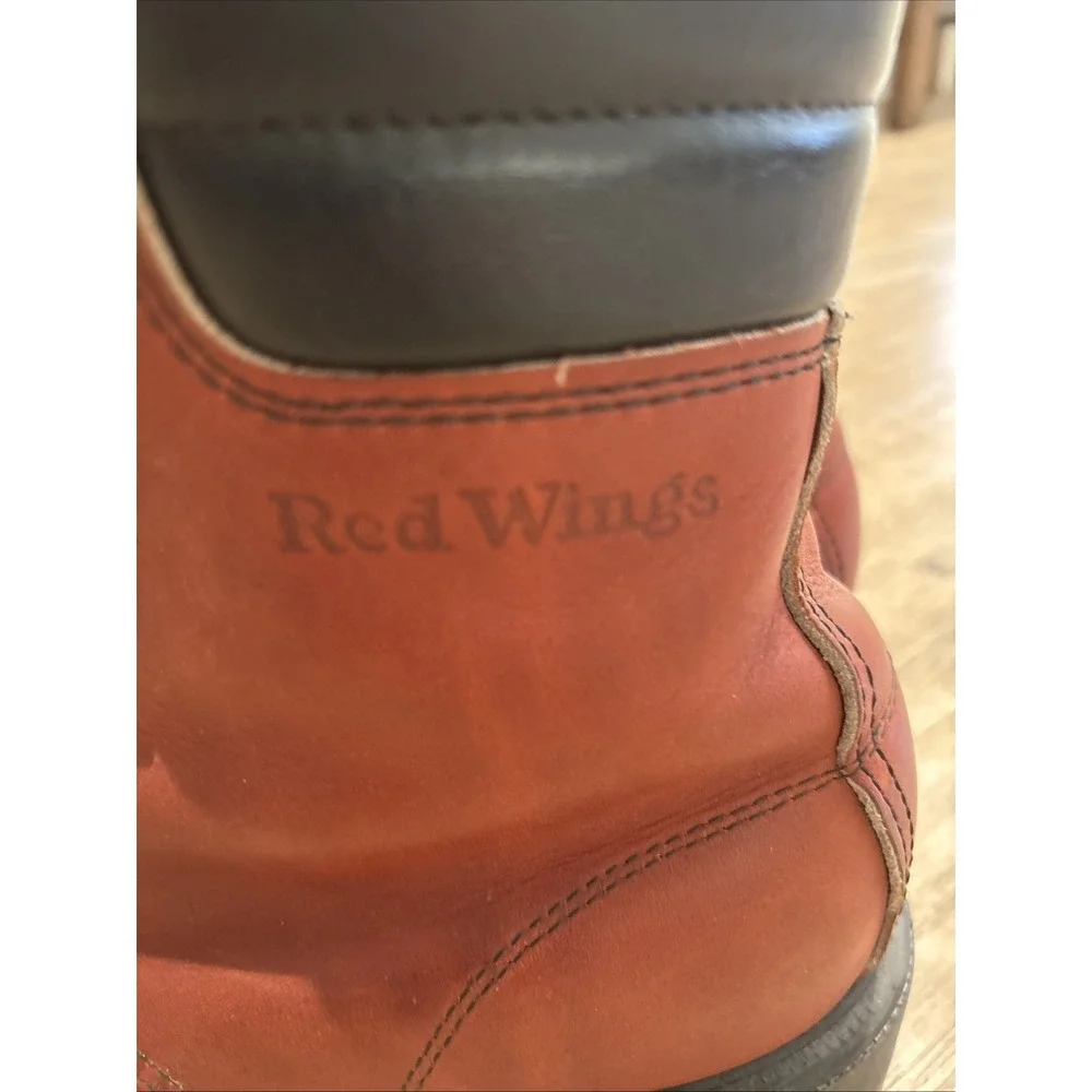 Vintage USA Red Wing 404 Moc Toe Super Sole Leather Work Boot Mens Size 11E